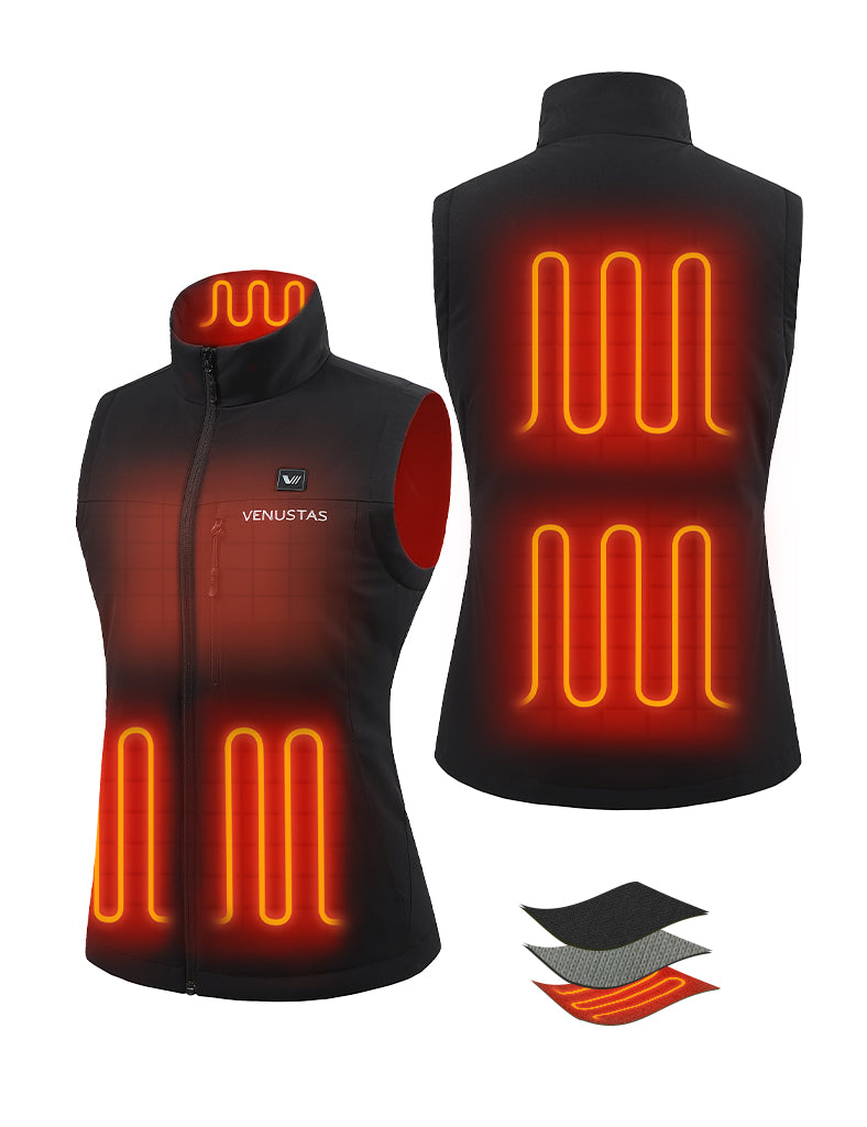Women's Lightweight Recycled Heated Softshell Vest 7.4V