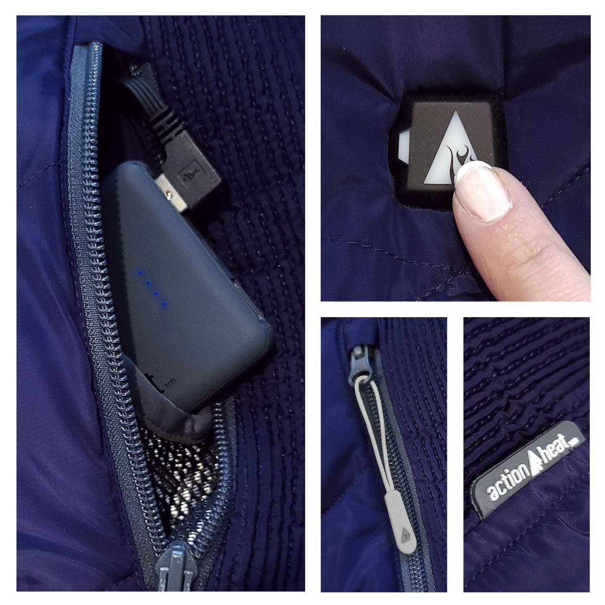 Heatrea 5V Women's Heated Long Puffer Jacket W/ Hood