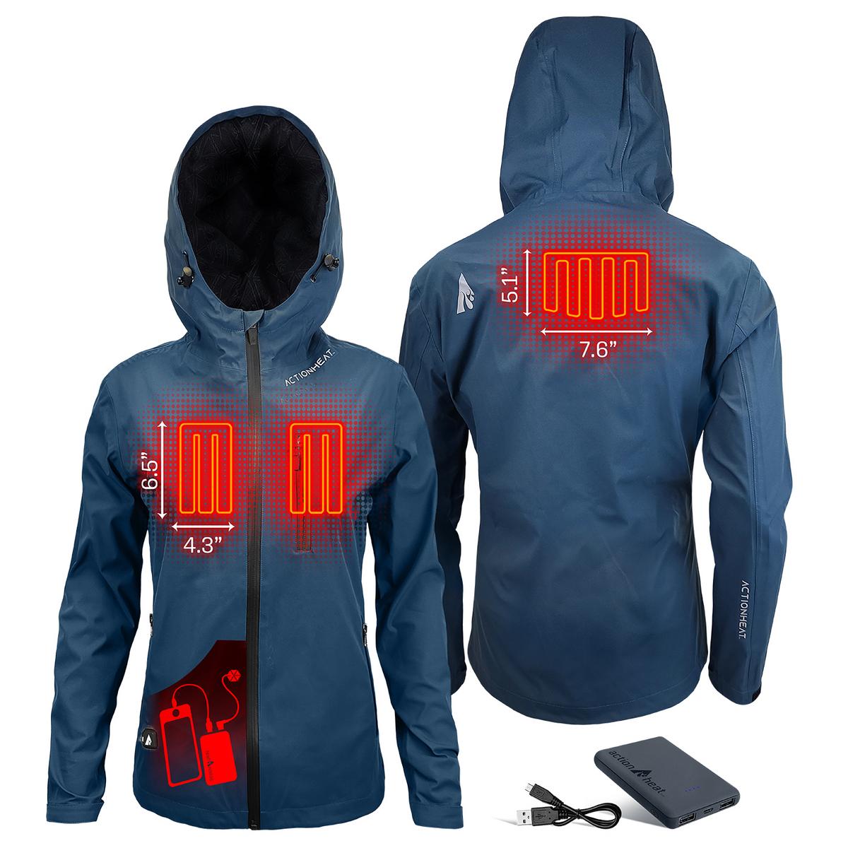 Heatrea 5V Women's Waterproof Heated Rain Jacket