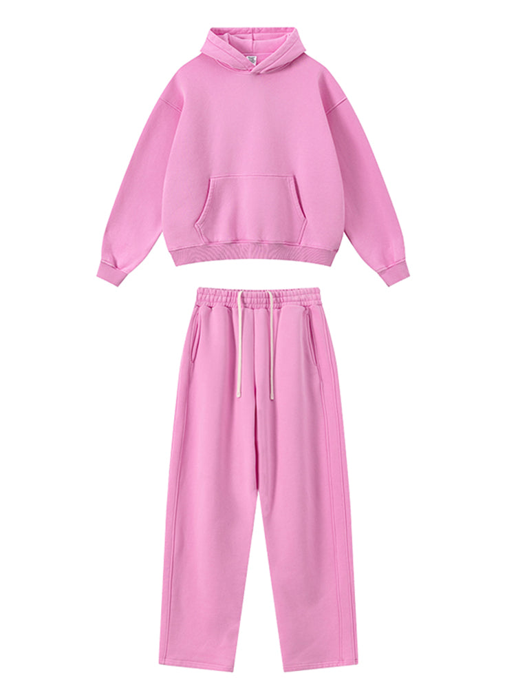 Washed Fleece Boxy Hoodie