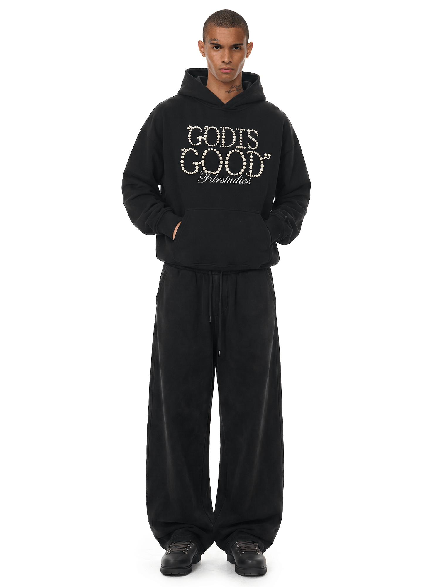 Pearl Script Oversized Hoodie