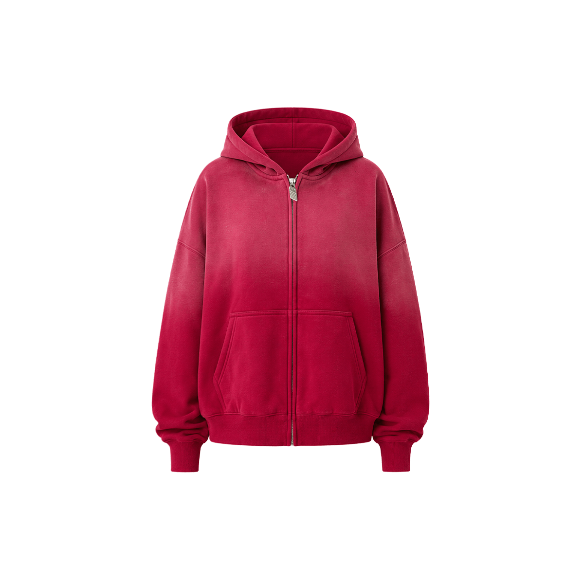 Washed Fade Zip Hoodie