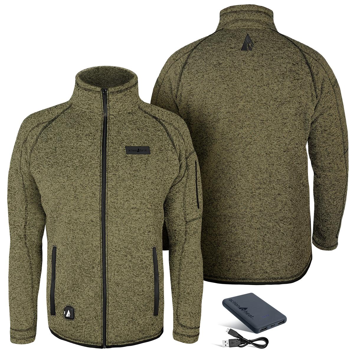Heatrea 5V Men's Battery Heated Sweater Jacket