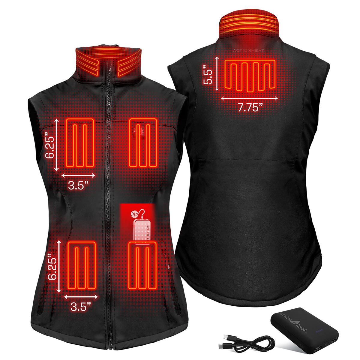 Heatrea Pro Series+ Bluetooth Women's Softshell Heated Vest