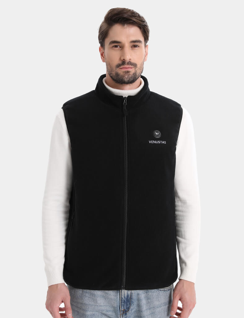 Men’s Heated Fleece Vest (Up to 13 heating hours), M2117 Pro