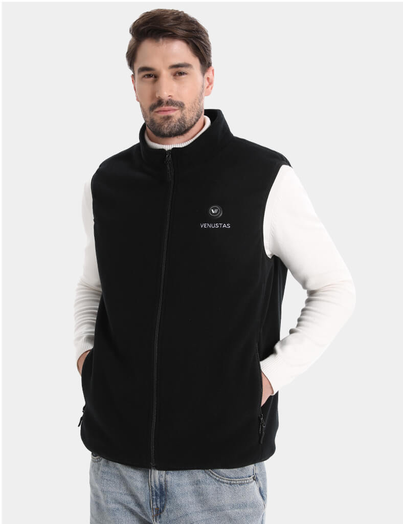 Men's Heated Fleece Vest with Pocket Heating 7.4V, M2117P Max