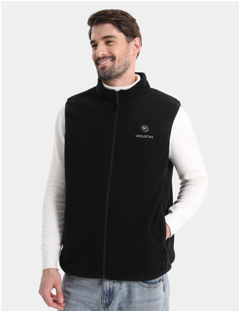 Men’s Heated Fleece Vest (Up to 13 heating hours), M2117 Pro