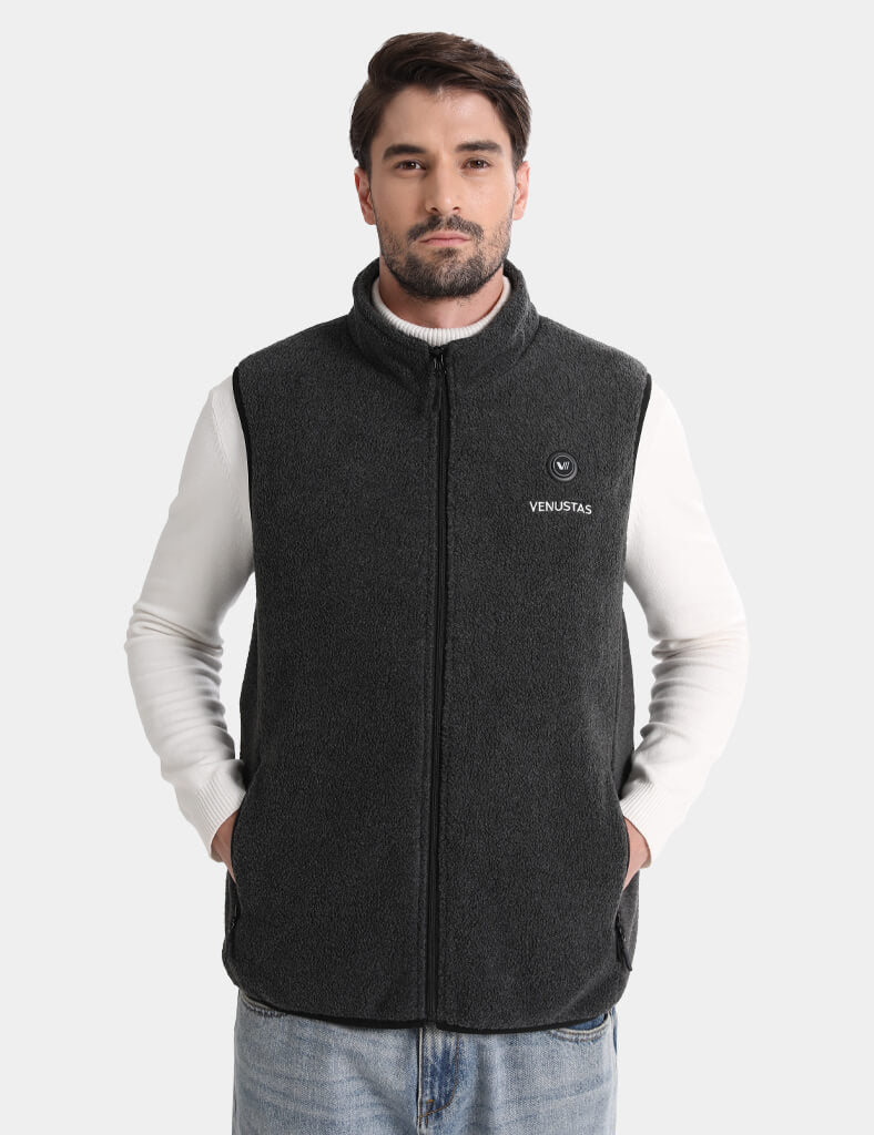 Men’s Heated Fleece Vest (Up to 13 heating hours), M2117 Pro