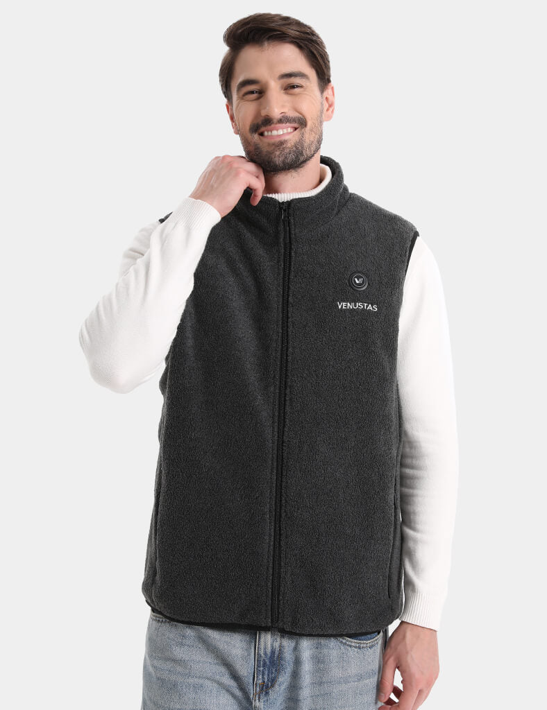 Men’s Heated Fleece Vest (Up to 13 heating hours), M2117 Pro