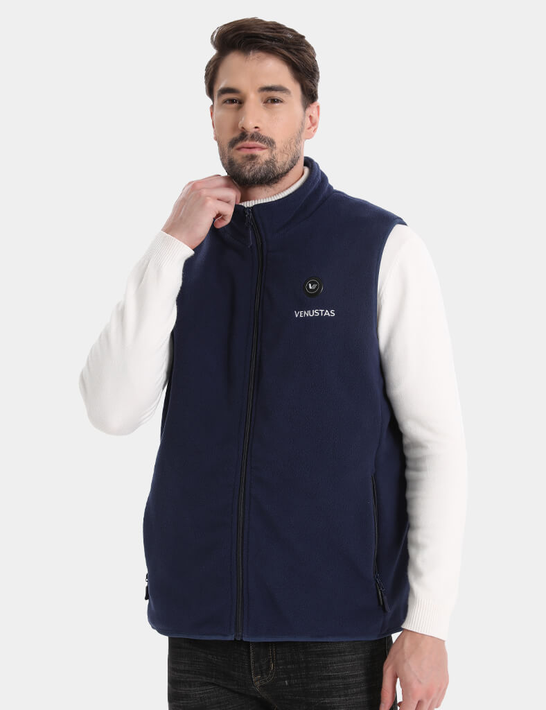 Men’s Heated Fleece Vest (Up to 13 heating hours), M2117 Pro