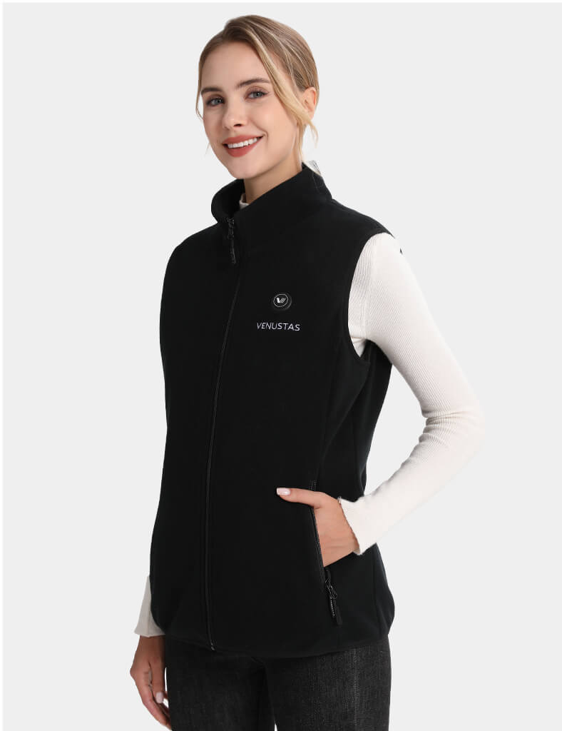 Women’s Heated Fleece Vest (Up to 13 heating hours), W2117 Pro