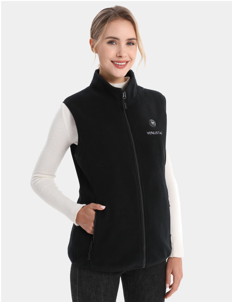 Women’s Heated Fleece Vest (Up to 13 heating hours), W2117 Pro