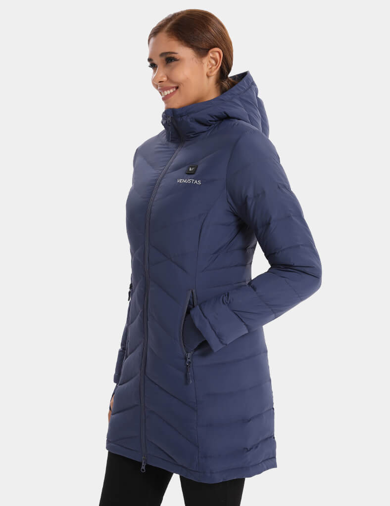 Heated Long Down Jacket 7.4V For Women, W62