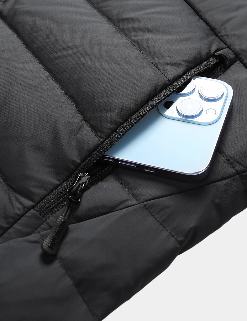 Men's Recycled Heated Lightweight Down Jacket 7.4V, EM31 [Final Sale]