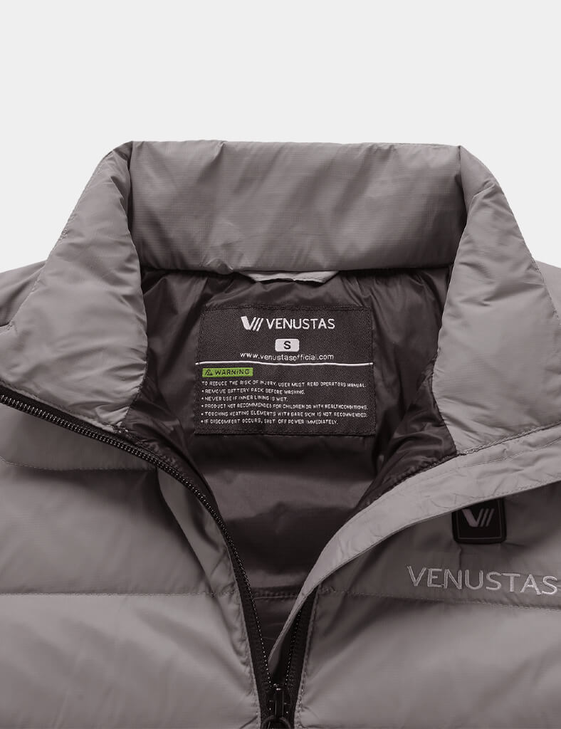 Men's Recycled Heated Lightweight Down Jacket 7.4V, EM31 [Final Sale]