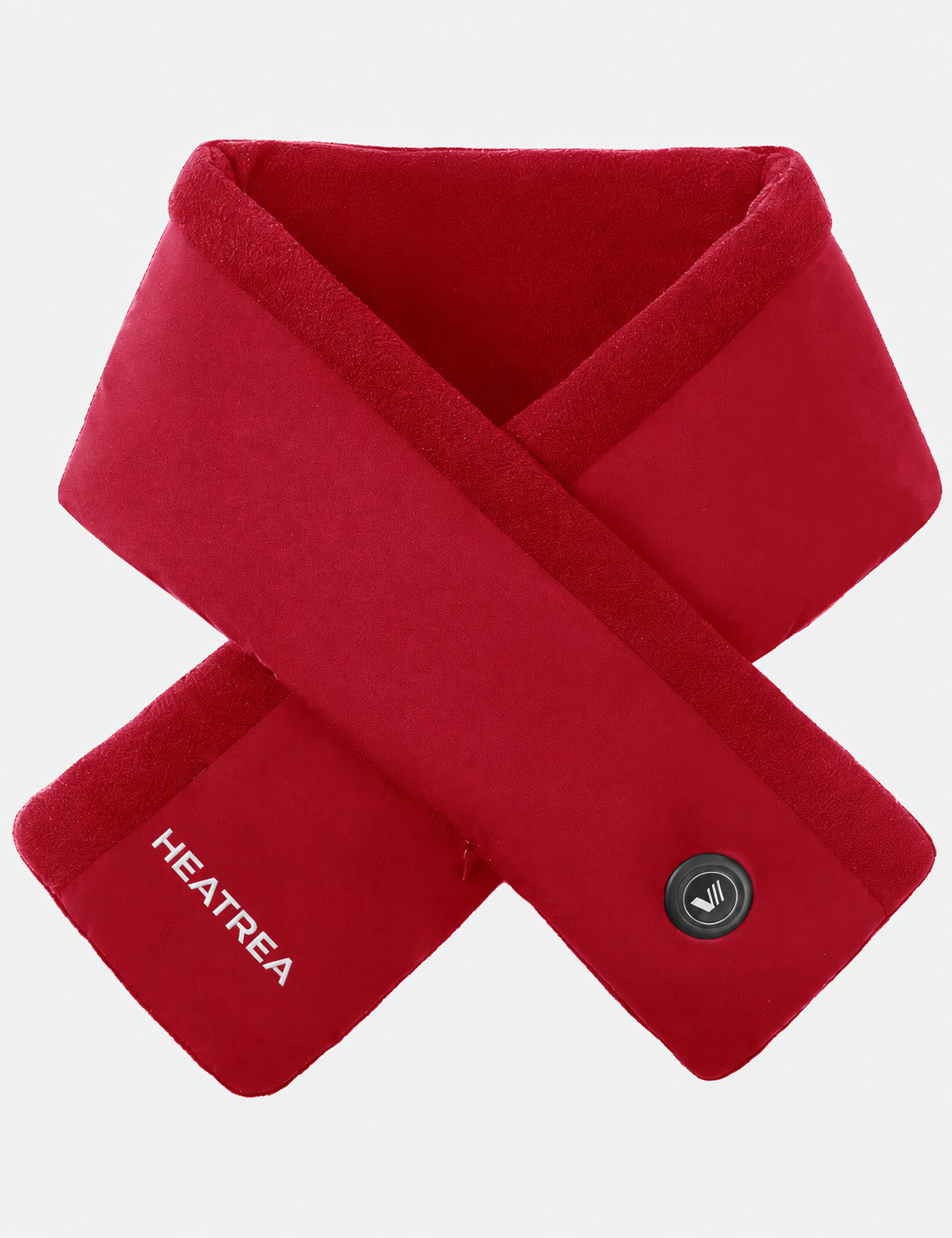 Heatrea heated fleece scarf red