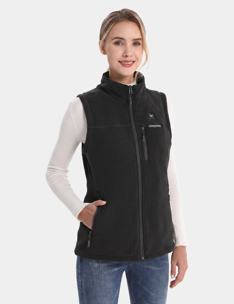 Women’s Heated Recycled Fleece Vest 7.4V, EW22