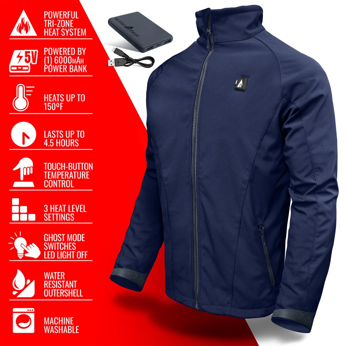 Heatrea 5V Men's Softshell Battery Heated Jacket