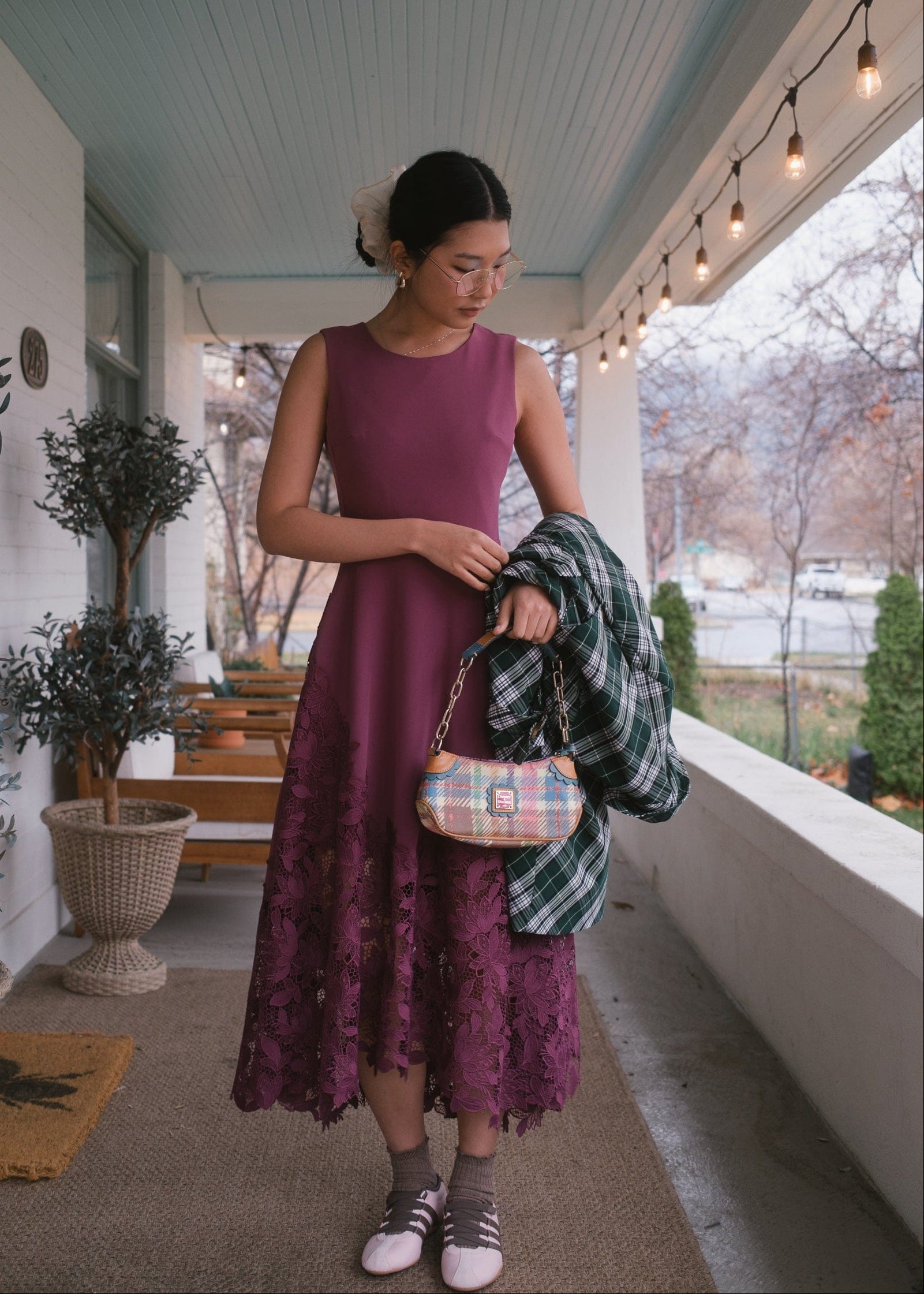 chic size inclusive model wearing Adara Dress