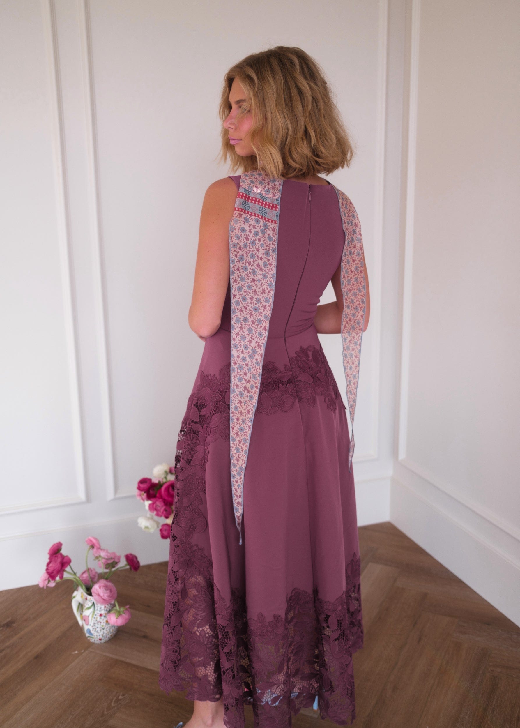 chic size inclusive model wearing Adara Dress