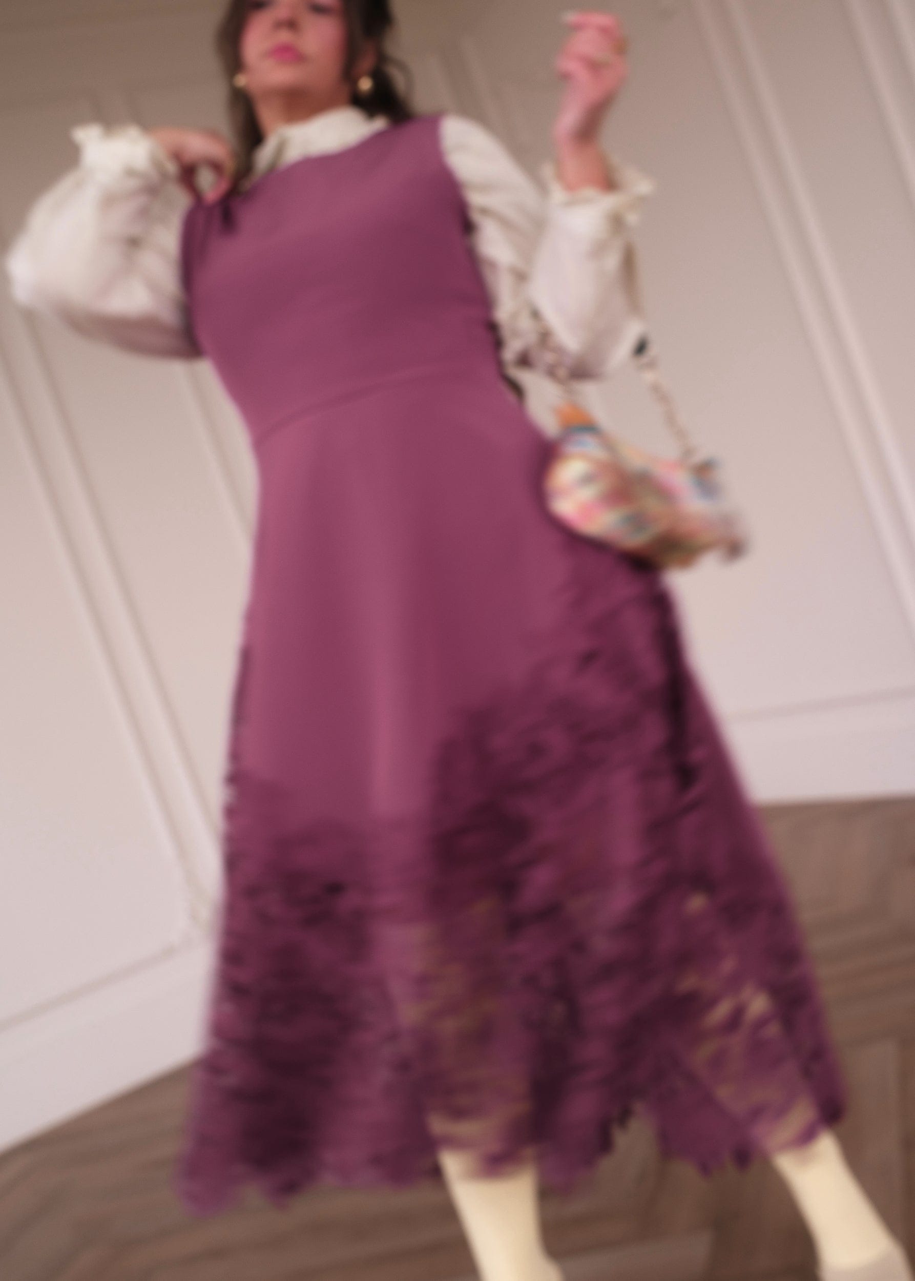 chic size inclusive model wearing Adara Dress