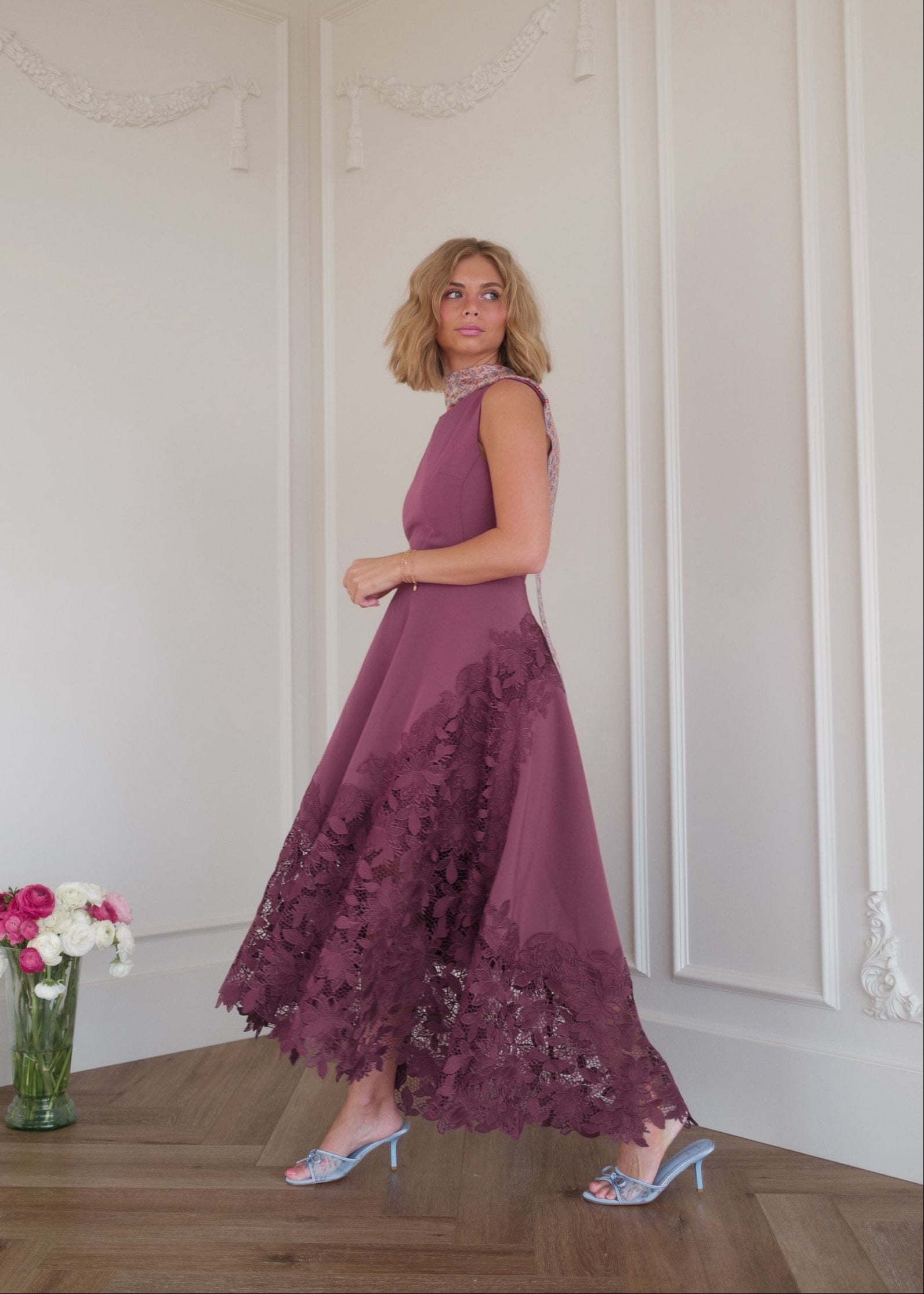 chic size inclusive model wearing Adara Dress