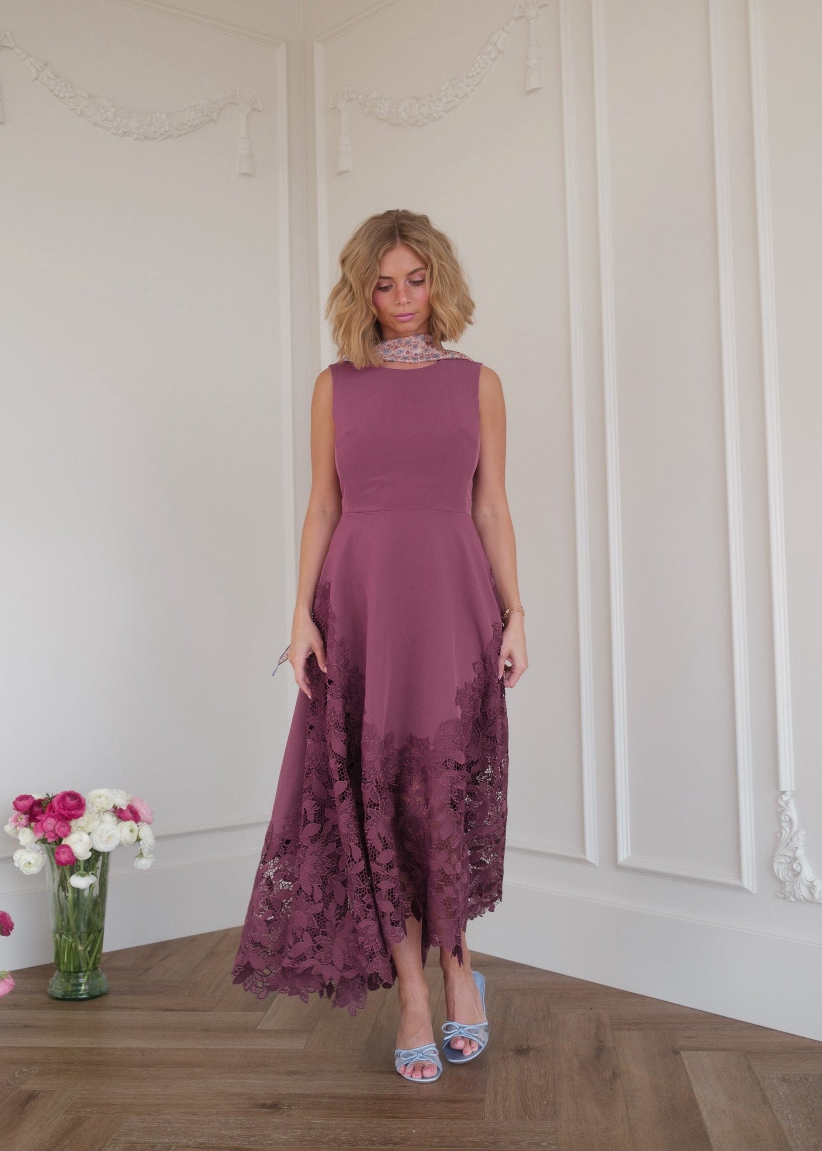 chic size inclusive model wearing Adara Dress