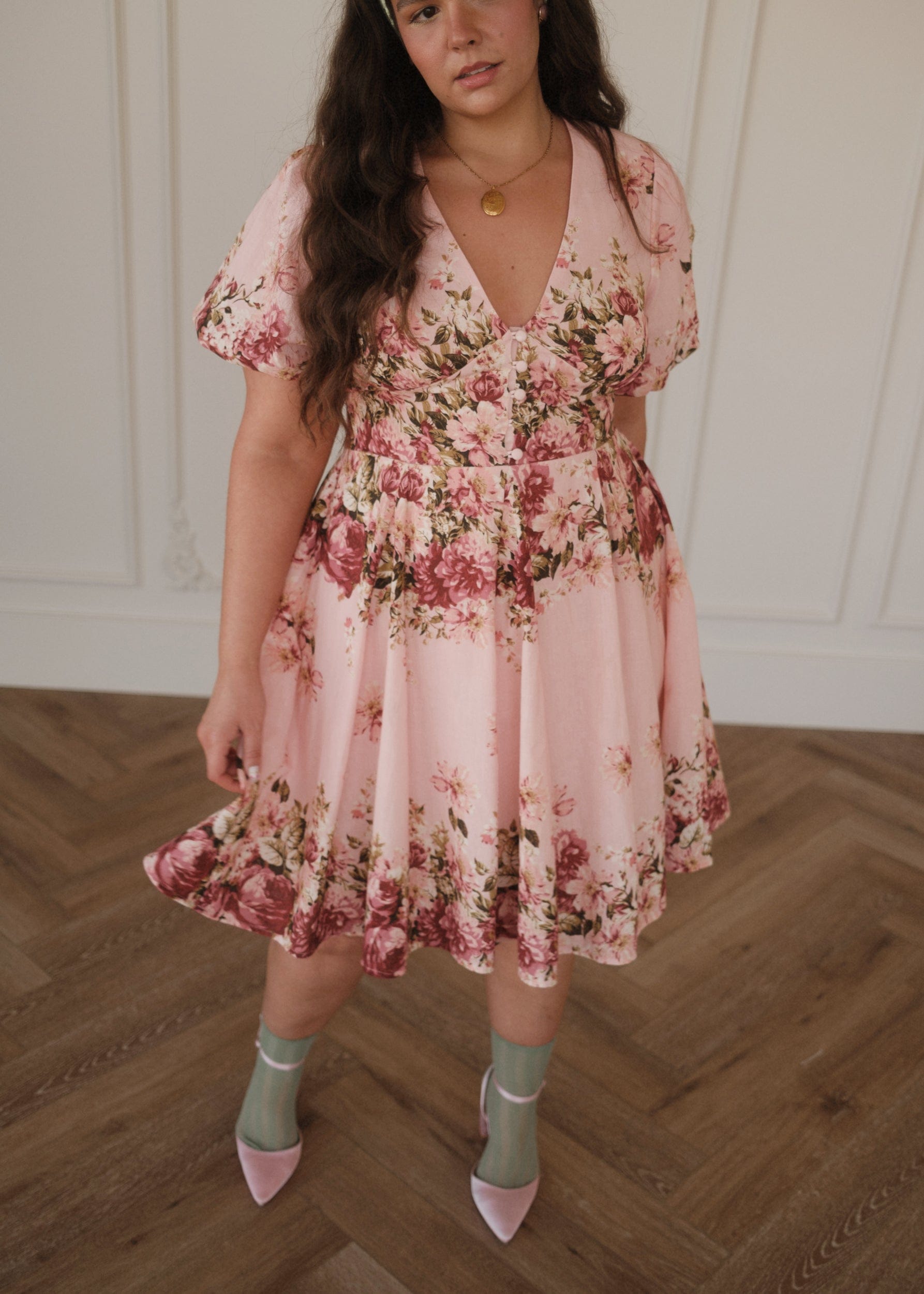chic size inclusive model wearing Sunday Dress