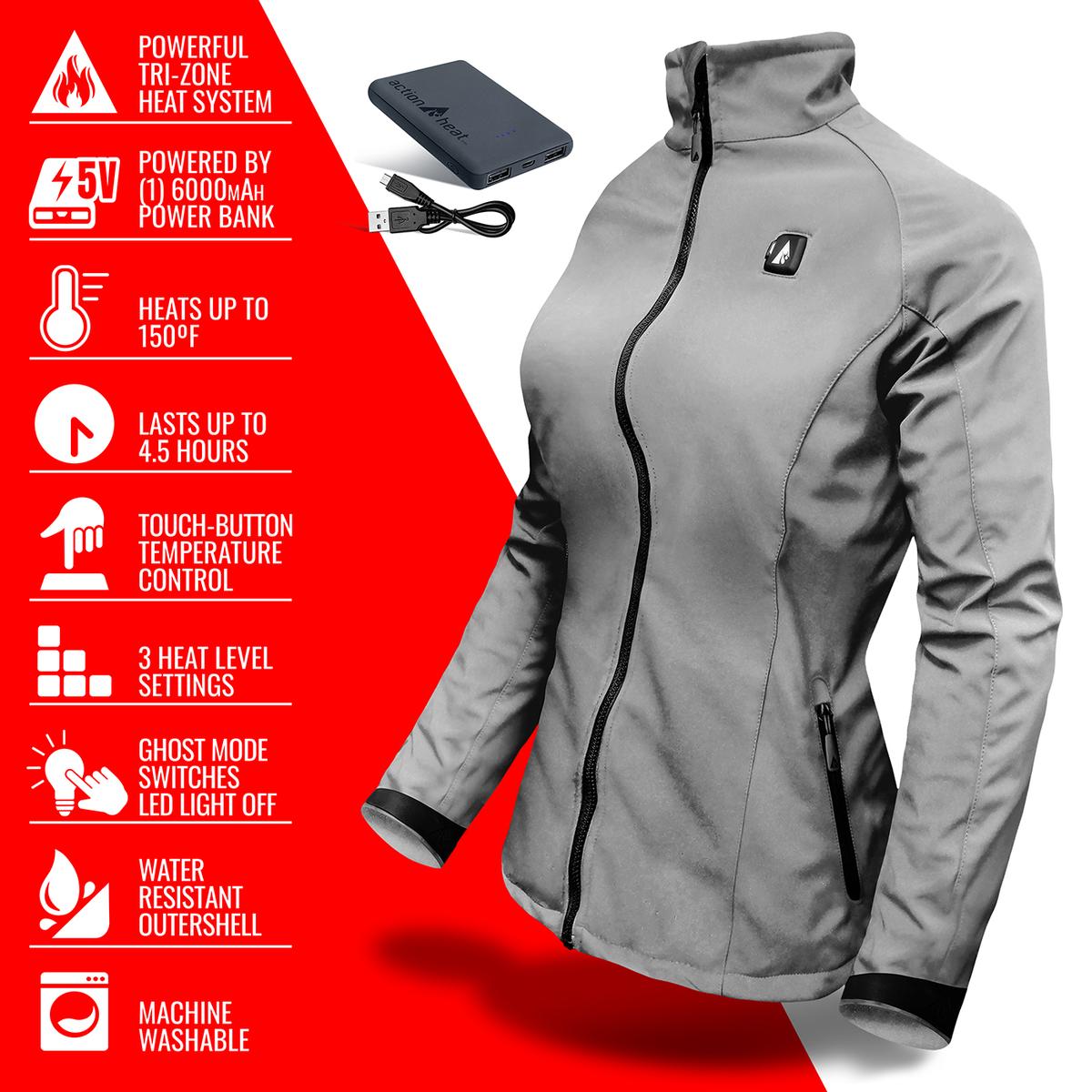 Heatrea 5V Women's Softshell Battery Heated Jacket