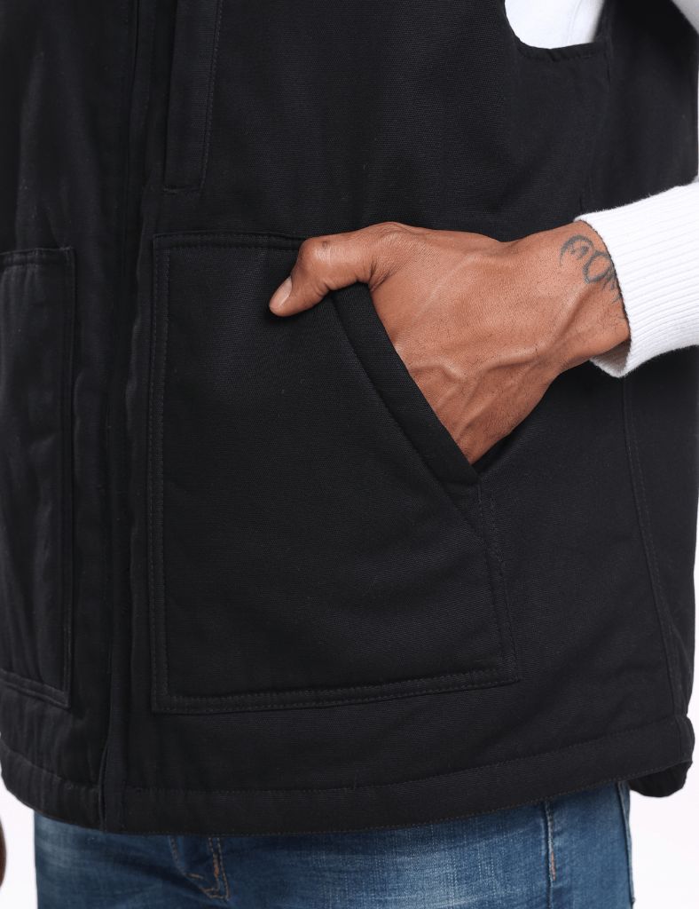 Men’s Heated Canvas Vest 12V with Dual Control, M65 [Final Sale]