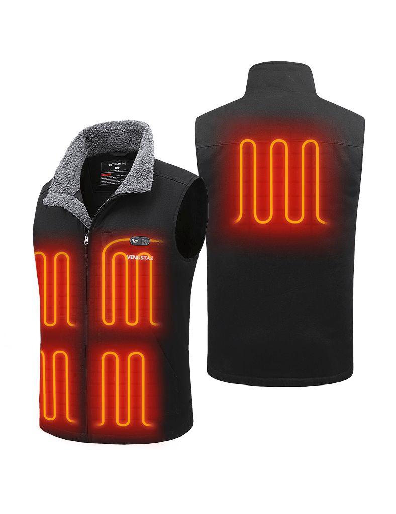 Men’s Heated Canvas Vest 12V with Dual Control, M65 [Final Sale]
