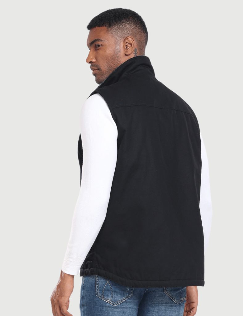 Men’s Heated Canvas Vest 12V with Dual Control, M65 [Final Sale]