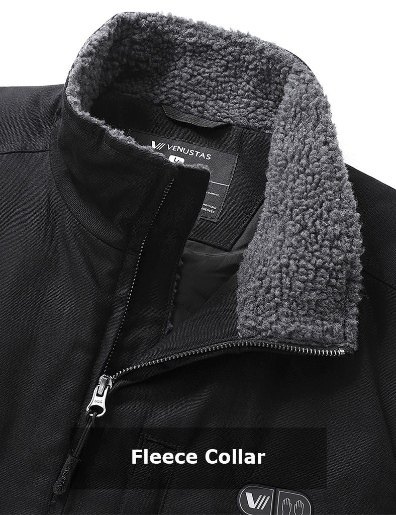 Men’s Heated Canvas Vest 12V with Dual Control, M65 [Final Sale]