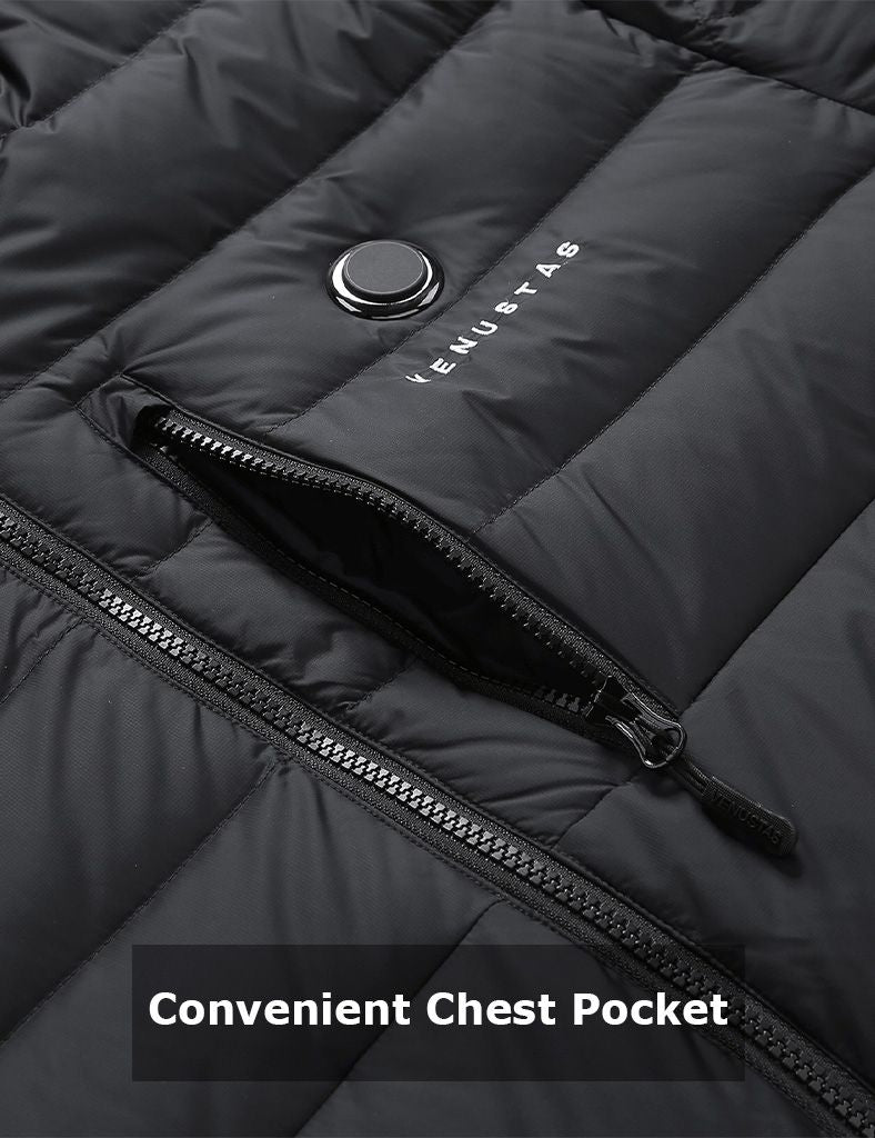 Men's Heated Down Coat with Heating Pockets, 7.4V, M61 [Final Sale]