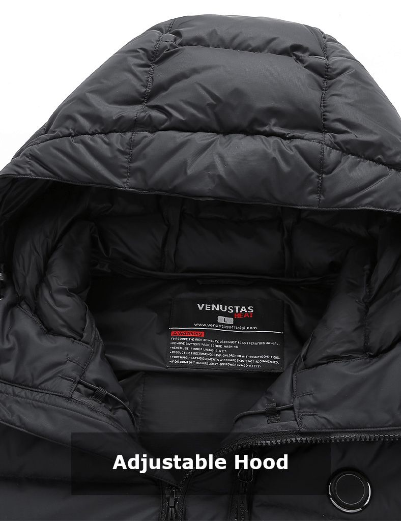 Men's Heated Down Coat with Heating Pockets, 7.4V, M61 [Final Sale]
