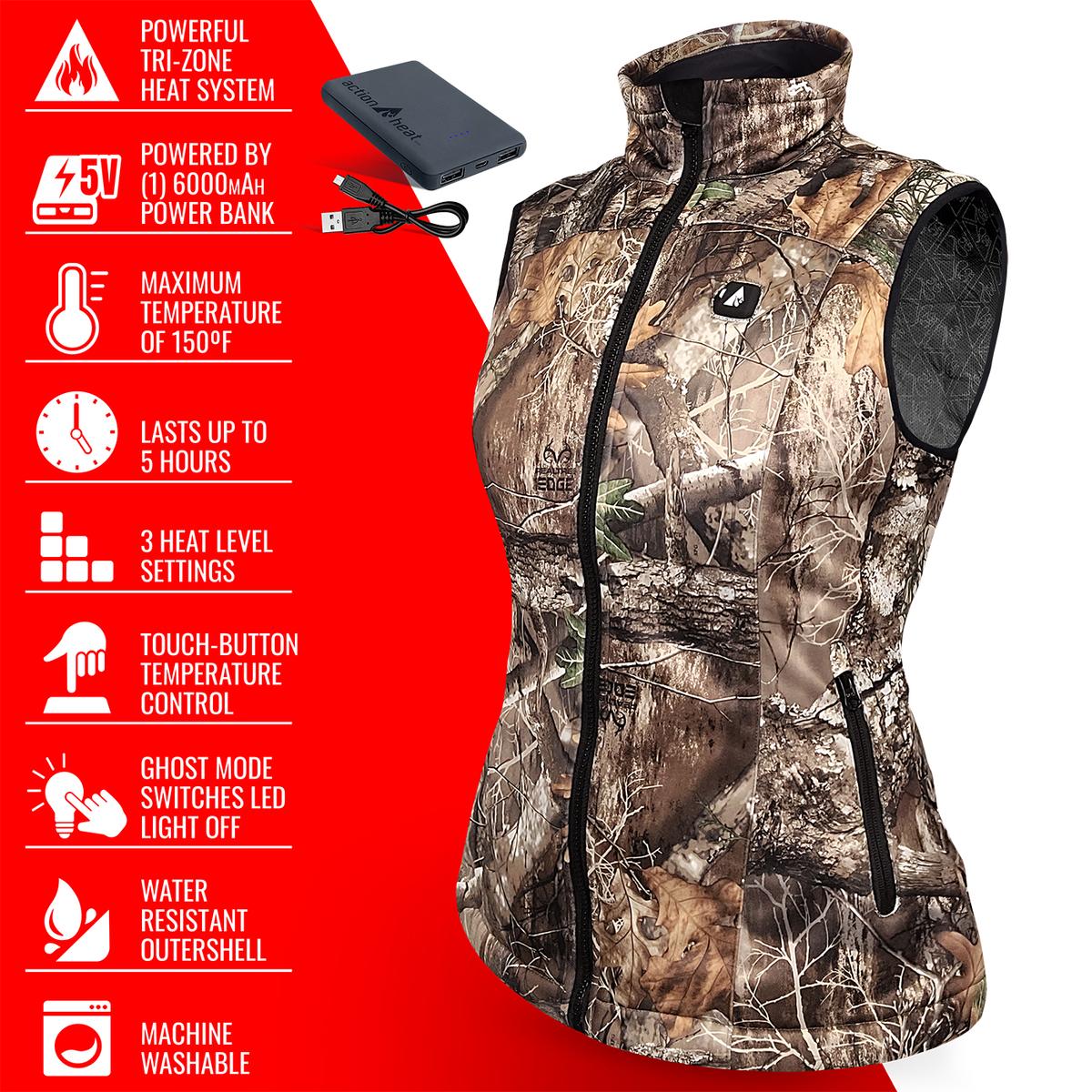 Heatrea 5V Women's Battery Heated Hunting Vest
