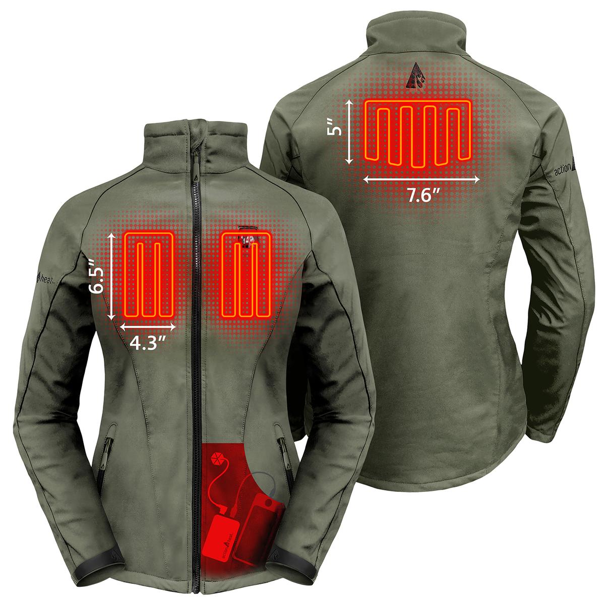 Heatrea 5V Women's Softshell Battery Heated Jacket