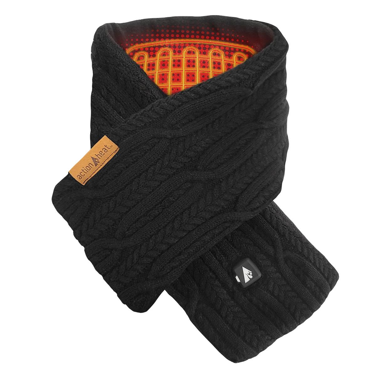 Heatrea 5V Battery Heated Cable Knit Wrap Scarf