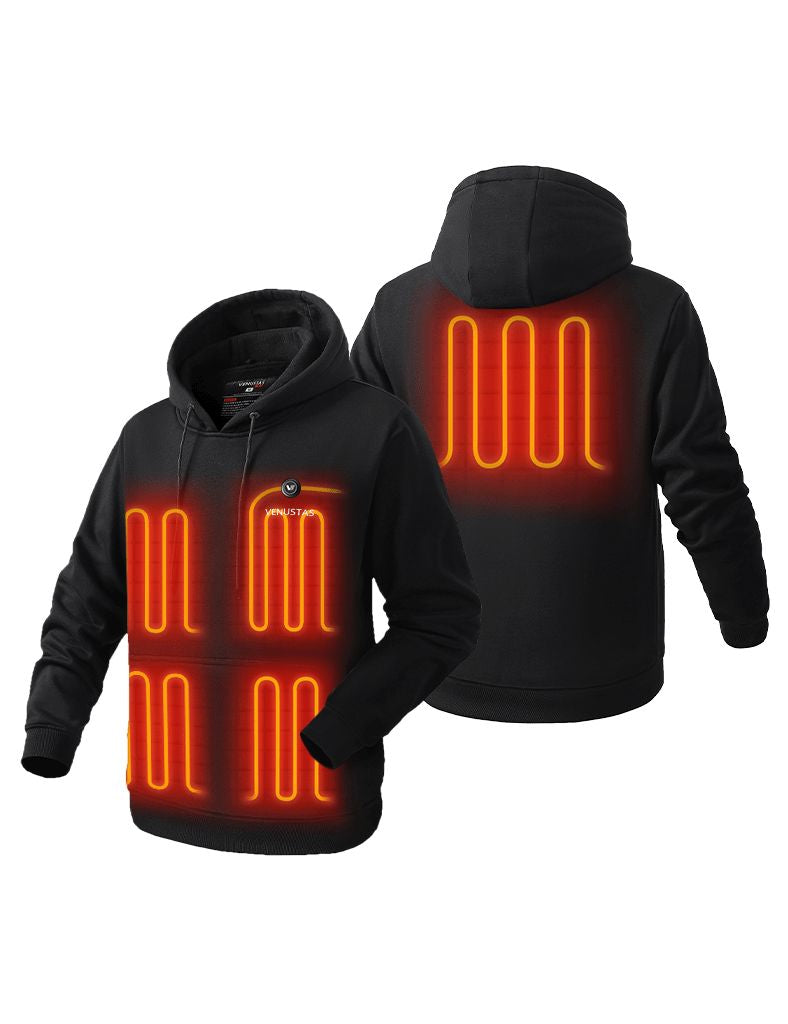 Pullover Heated Hoodie for Unisex with Heating Pockets 7.4V, U2139