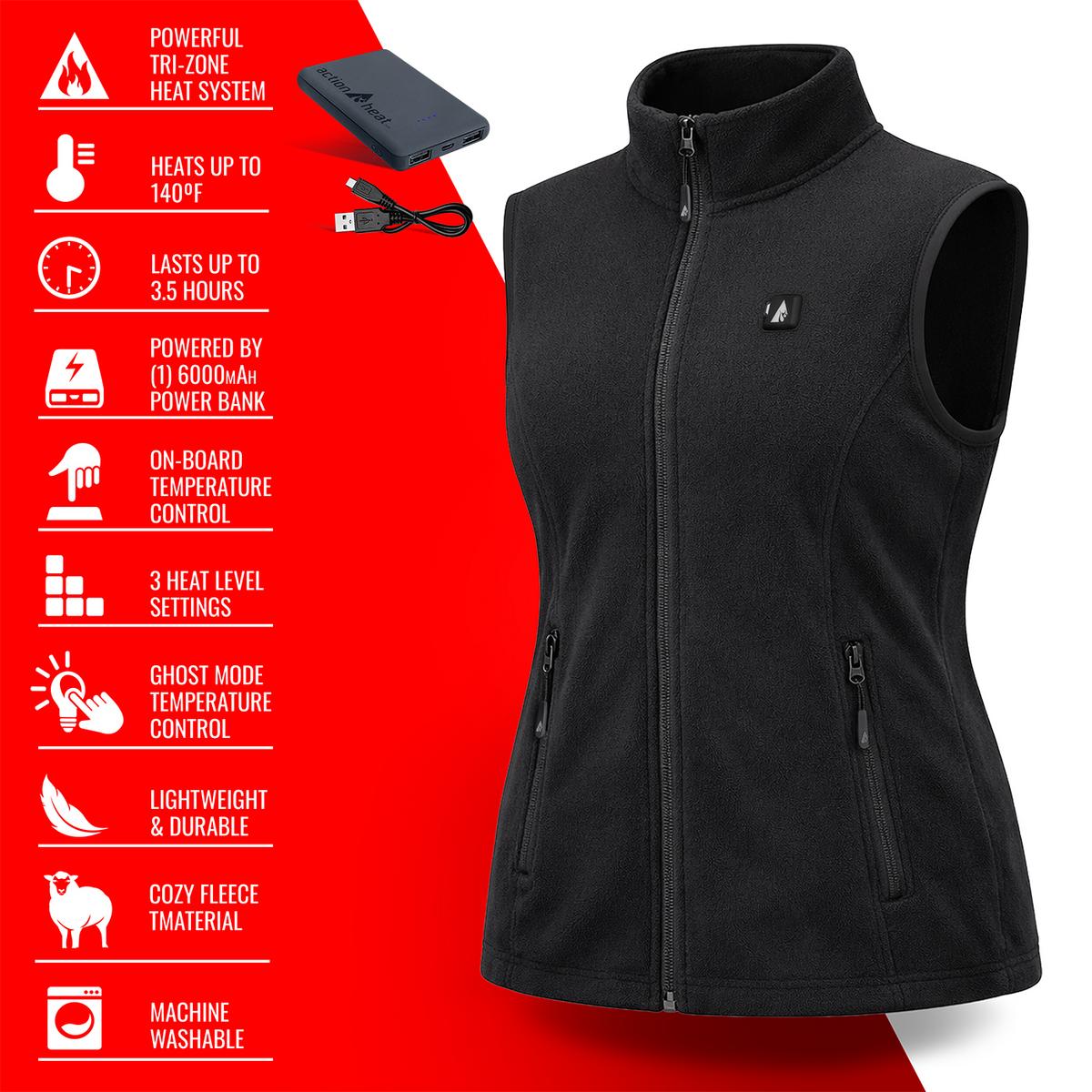 Heatrea 5V Women's Classic Heated Fleece Vest