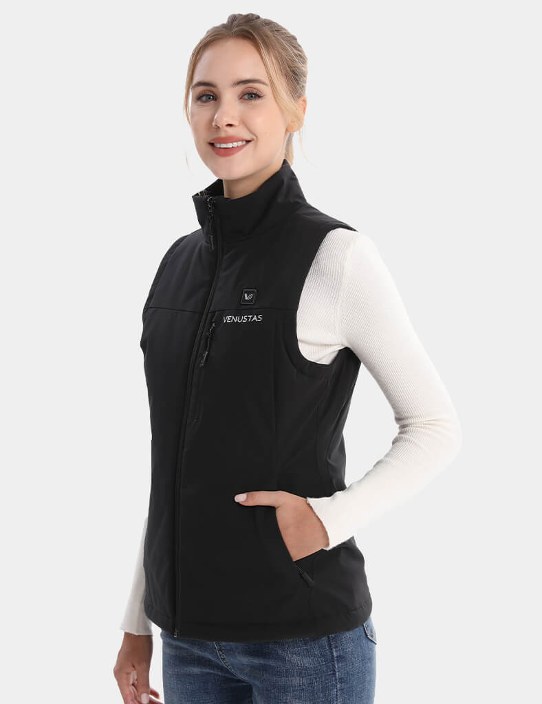 Women's Lightweight Recycled Heated Softshell Vest 7.4V