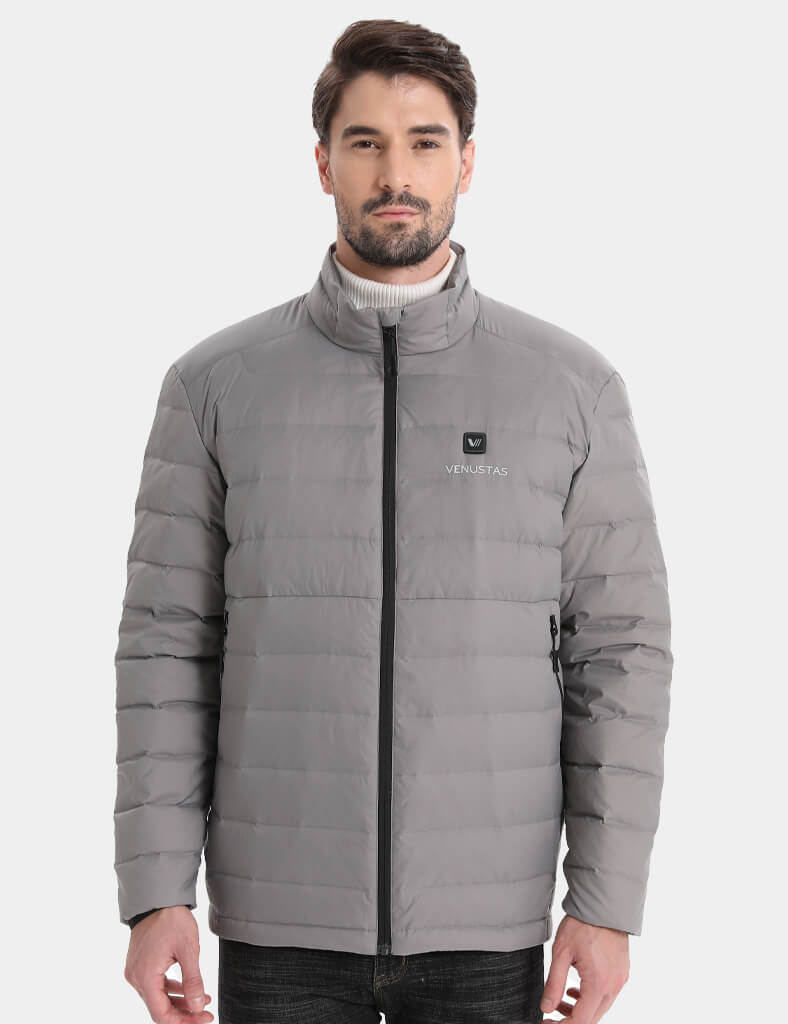 Men's Recycled Heated Lightweight Down Jacket 7.4V, EM31 [Final Sale]