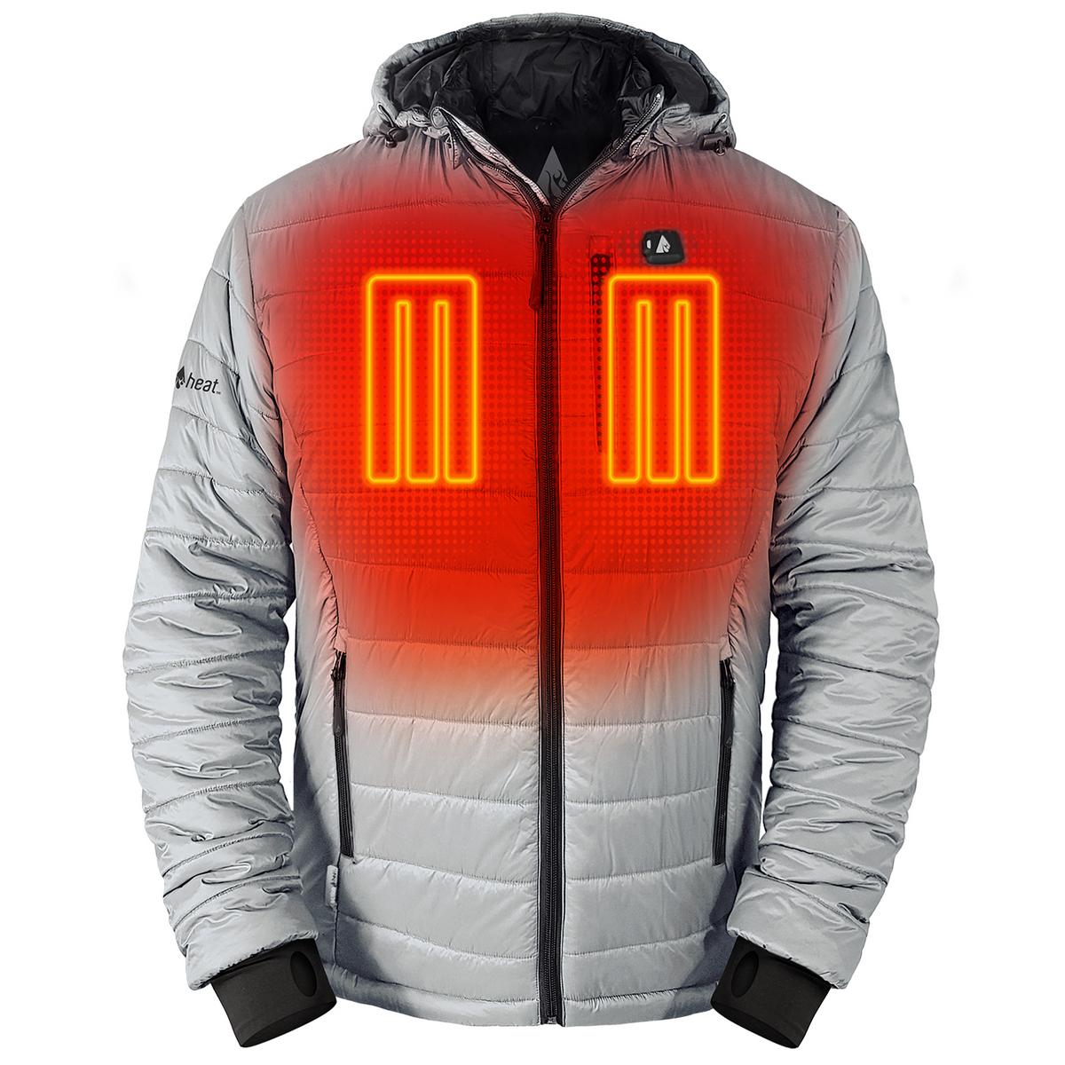 Heatrea 5V Men's Insulated Puffer Battery Heated Jacket W/ Hood