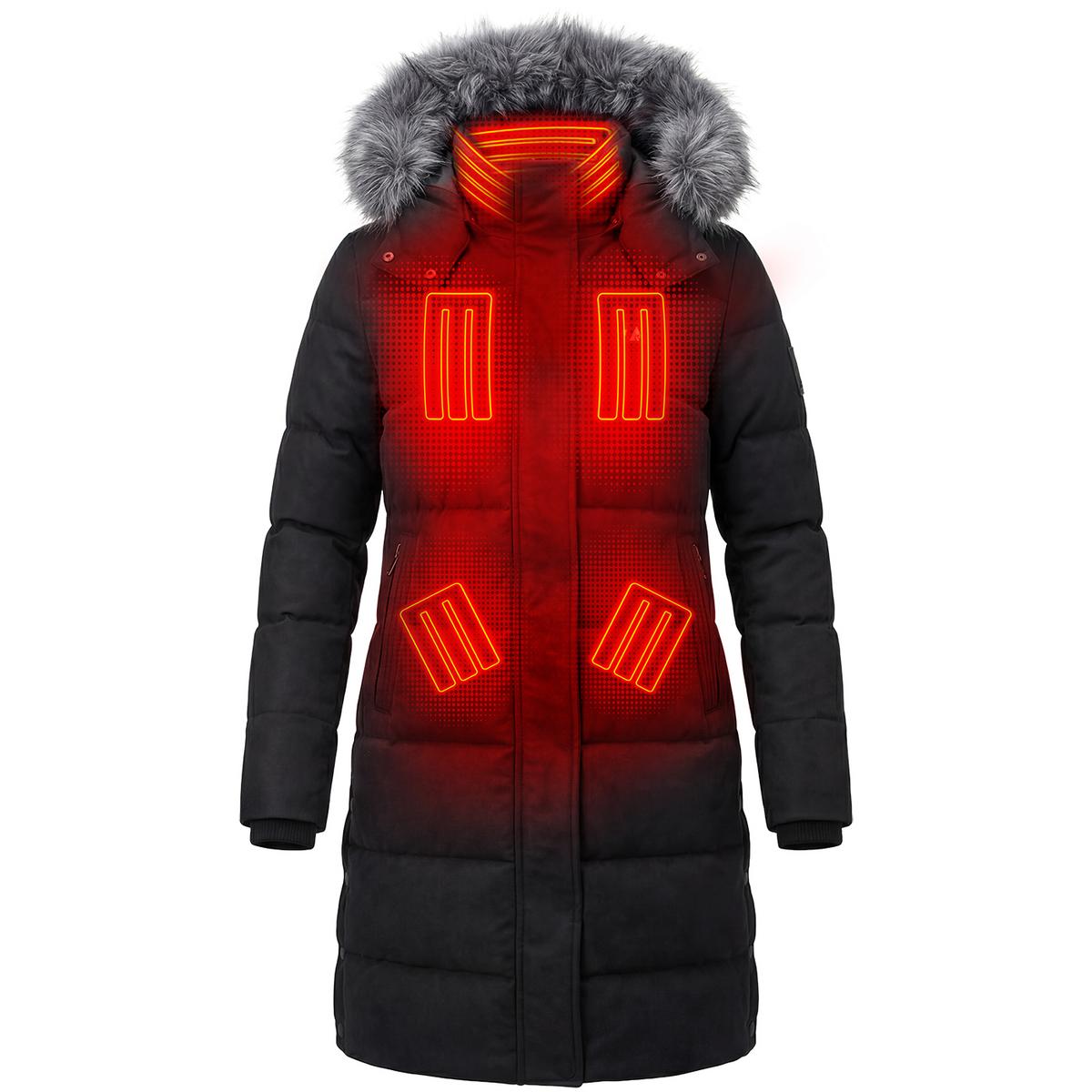 Heatrea Pro Series+ Bluetooth Women's Long Puffer Heated Jacket