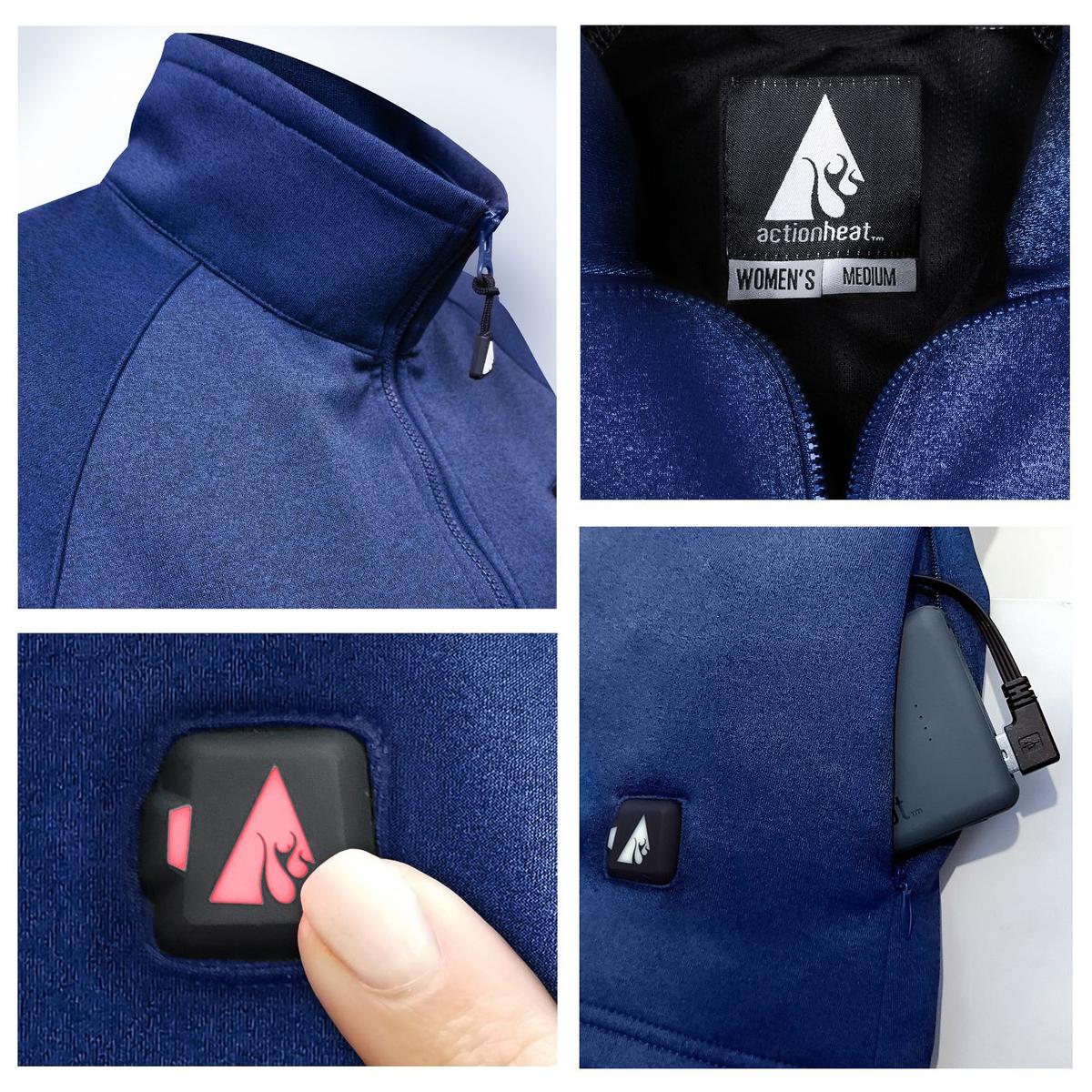 Heatrea 5V Men's 1/2 Zip Pullover Battery Heated Shirt