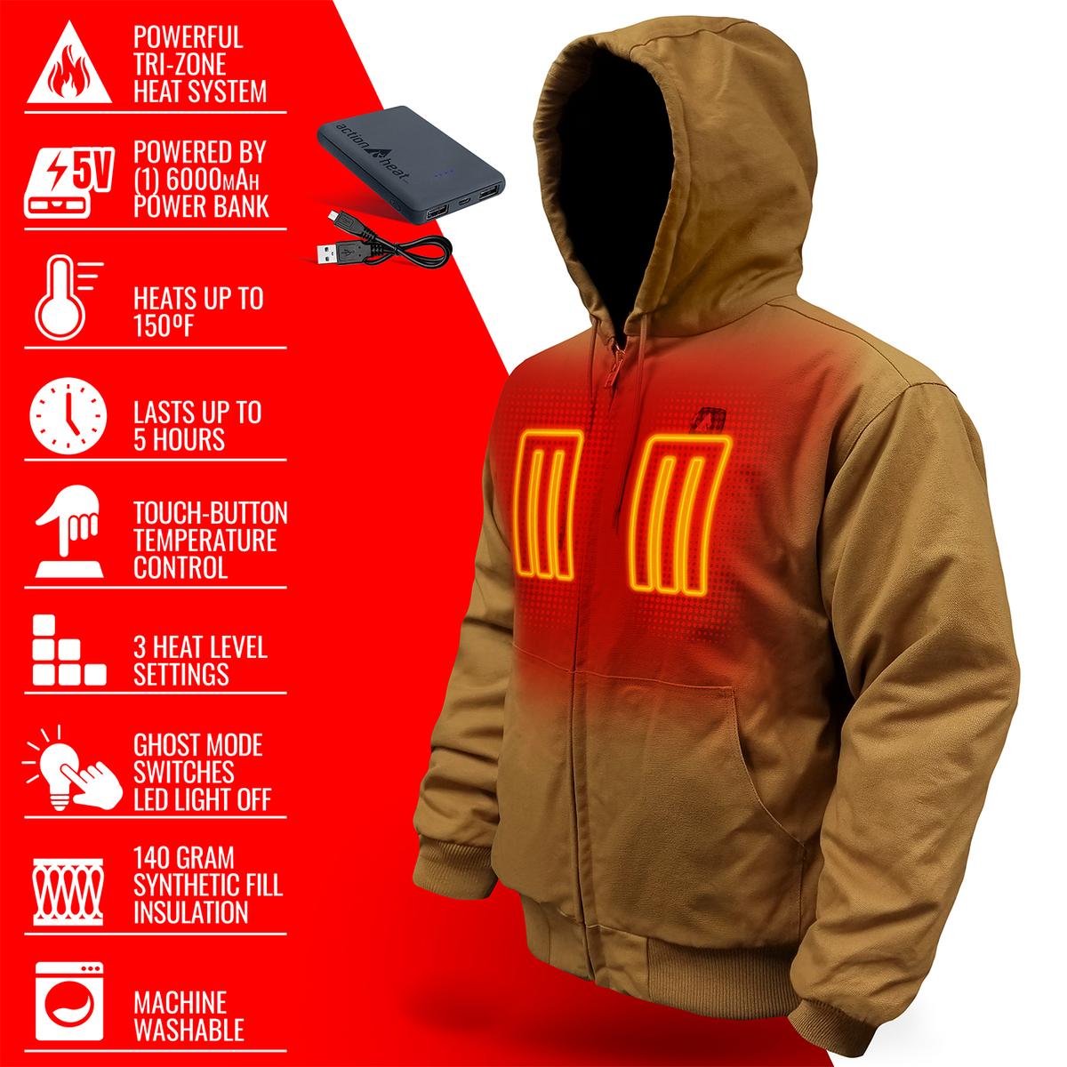 Heatrea 5V Battery Heated Work Jacket