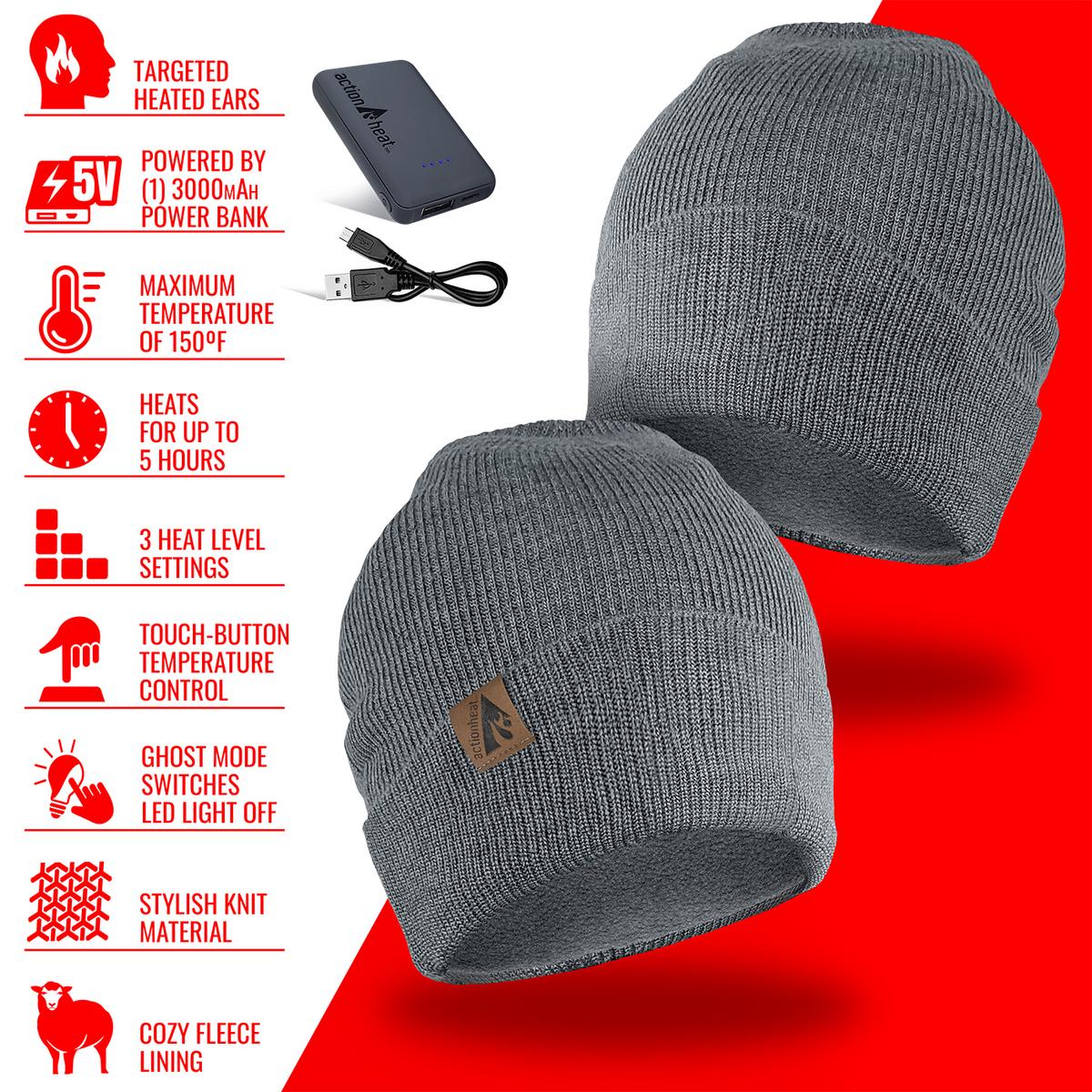 Heatrea 5V Battery Heated Knit Hat