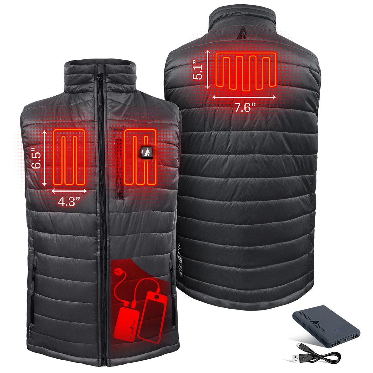 Heatrea 5V Men's Insulated Puffer Battery Heated Vest