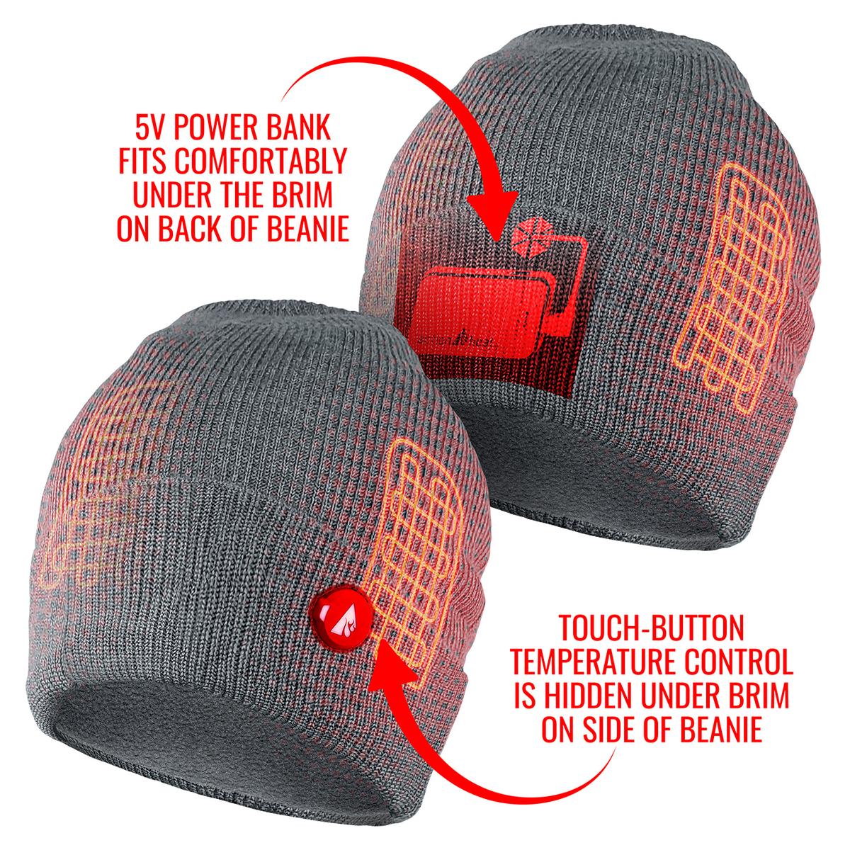 Heatrea 5V Battery Heated Knit Hat