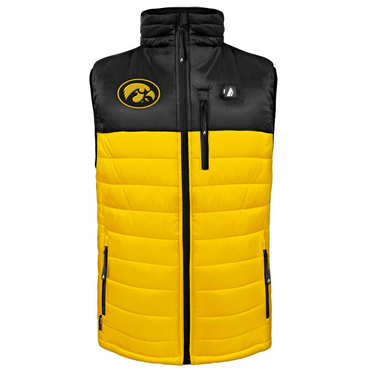 Heatrea Iowa Hawkeyes 5V Men's Colorblock Puffer Battery Heated Vest